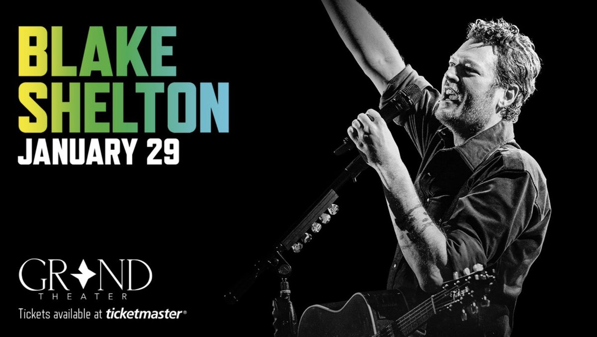 blakeshelton's tweet photo. Durant! See y’all in the new year at @ChoctawCasinos on January 29th! Fan club pre-sale starts Wednesday and tickets go on sale to the public this Friday! 

Get more info at https://t.co/wfWcmaumVl https://t.co/79QpMYR9j3