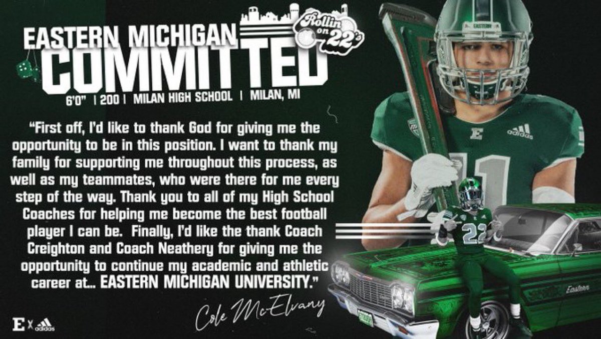 ColeMcelvany's tweet photo. Committed💚🦅 https://t.co/u5GCYkM2Oc