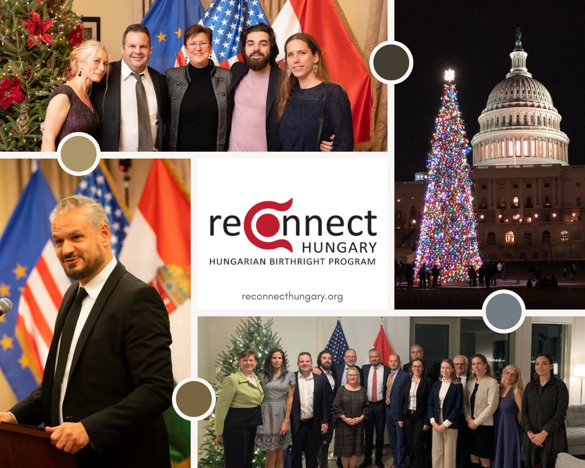 ReConnectHU's tweet photo. ReConnect Hungary's Treasure Hunt winners in Washington D.C. with Hungarian Ambassador Szabolcs Takács. It was a treasured evening!!

Don't forget that applications are open for the 2022 #ReConnectHungary #HungarianBirthright trip! 
Visit https://t.co/IZE1VTWUAC https://t.co/MEcFJ4CoEA