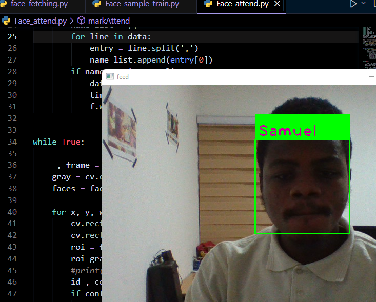 Samuel_real1's tweet photo. Finally completed my project on an attendance system based on Facial recognition.
Checkout the video demonstration: https://t.co/aeeLNzo5rn
Github: https://t.co/SvLlQDXfys https://t.co/xbzMJtqxpt