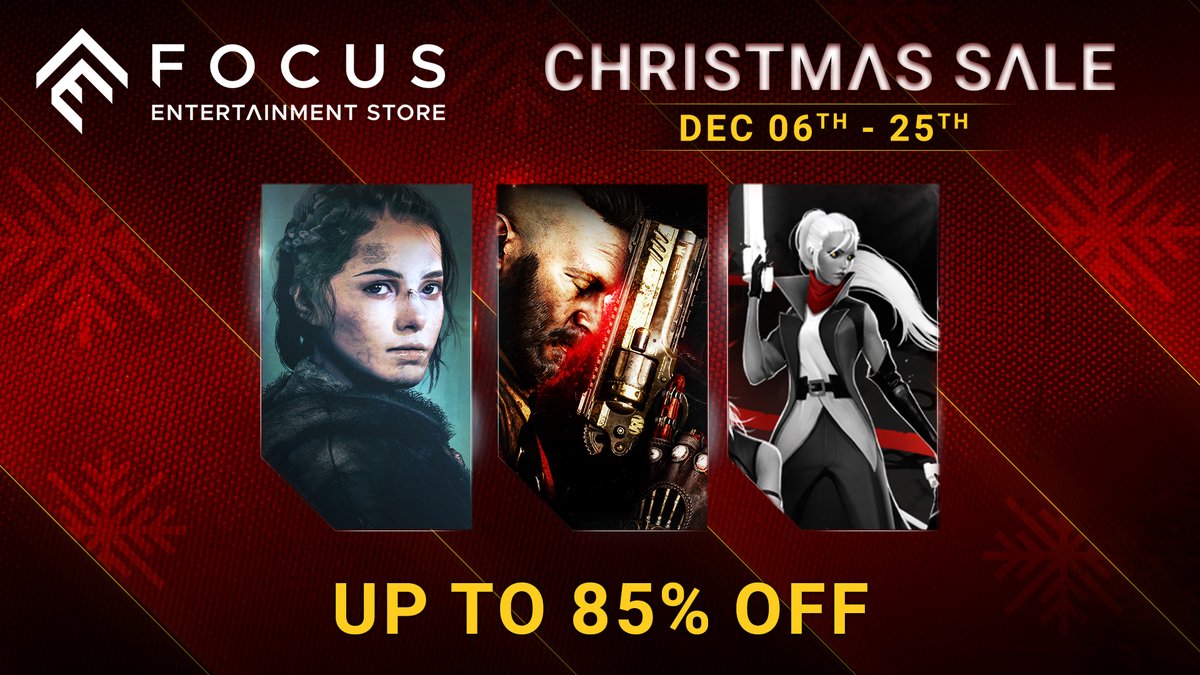 Focus_entmt's tweet image. 🎄 It's time to get the last gifts ready for the upcoming holiday season! 

Get the best out of our Christmas sale and discover your favorite universes with your loved ones for up to 85% off:

bit.ly/3EvV9Pg
