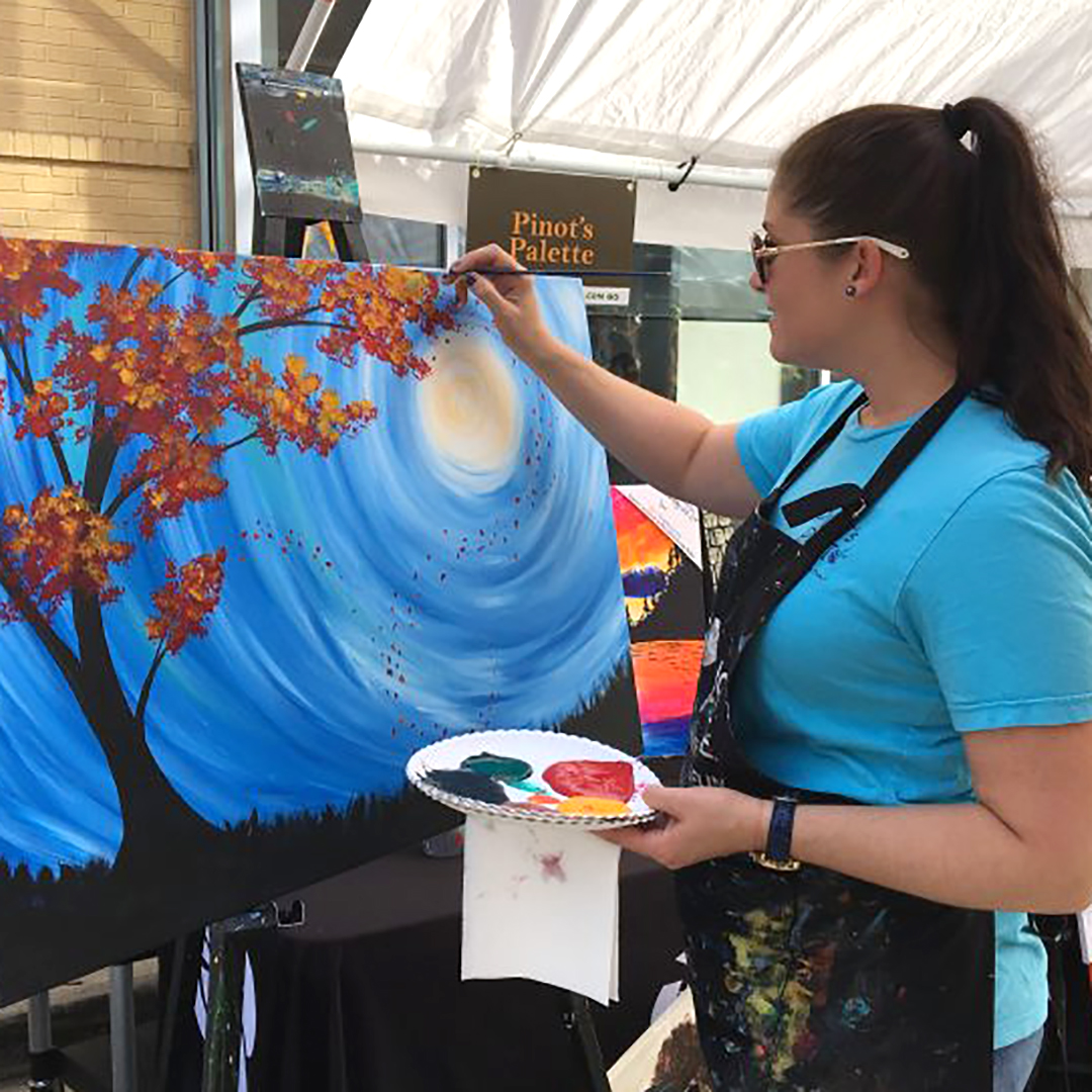 MandT_Bank's tweet photo. A little paint and sip at @PaintingFun1 is a great night out. The Dulles location also offers birthday parties, creative team-building events and virtual classes. #CreateLocal #SpotlightShop: https://t.co/jPOetk7QNS https://t.co/EivNE71MwK