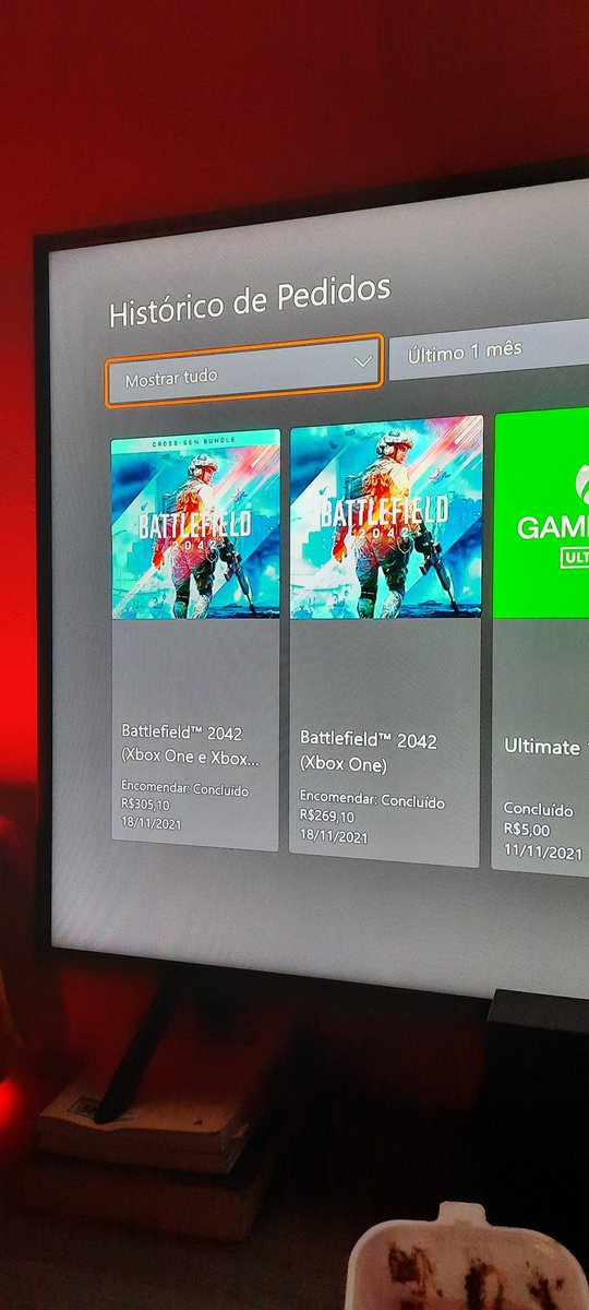 HierdD's tweet photo. @MicrosoftAjuda Me ajudem a fazer o reembolso da versão BATTLEFIELD 2042 xbox one! Sendo que a Versão Cross gen já vem com a versão Xbox one padrão também. Não posso ser cobrado por dois jogos iguais! https://t.co/Qe3jaGQPPw
