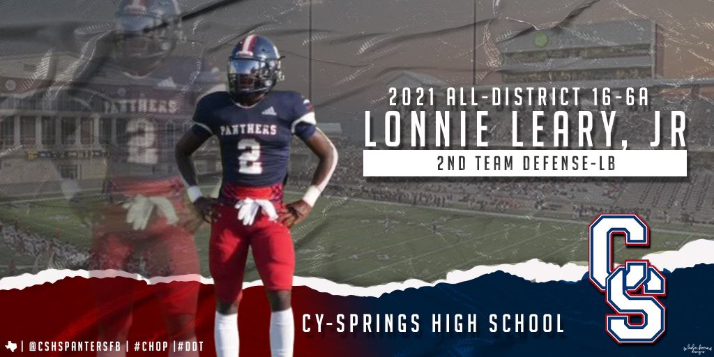 CSHSPanthersFB's tweet photo. Congratulations to these Panthers for receiving 2nd Team 16-6A All District Honors. #CHOP #DDT https://t.co/IXkGvK464P