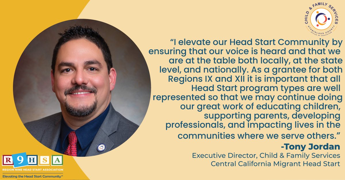 Region9HS's tweet photo. Today we're celebrating Tony Jordan.
Please join us in celebrating Tony and all the work he does for his Head Start Community.
In the comments section, please share with us how you elevate your own Head Start community!
#MembershipMondays #R9HSA #HeadStart #elevatingheadstart https://t.co/UjLpa5NhII
