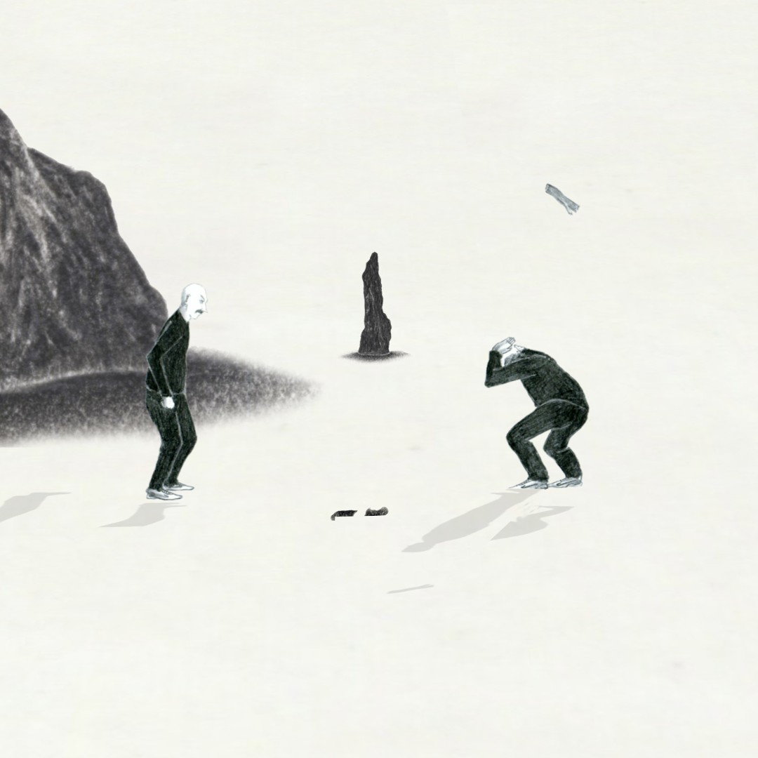 <a href="/Robyn_ONeil/">Robyn O'Neil</a>'s “WE, THE MASSES” (2011), depicts an expansive landscape populated by middle-aged white men clad in black tracksuits and white sneakers.

Read more on Landmarks' Video page:
ow.ly/bHwN50H4FmU

📸Courtesy of the artist and Talley Dunn Gallery