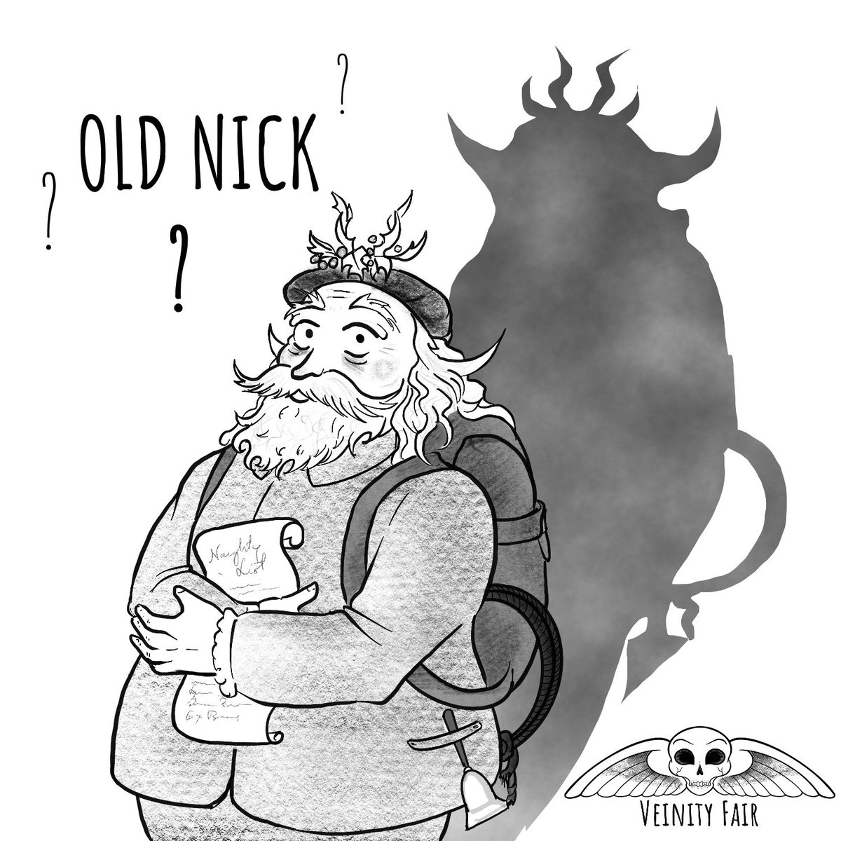 VeinityFair's tweet photo. It's #StNicholasDay! Turns out this seemingly jolly saint's name was sometimes used in more sinister phrases. After Ware's #Victorian Dictionary of Slang:
"Nathaniel, Below: Even lower than Hades—Nathaniel (...) and Old Nick, or Nicholas, being familiar synonyms for #Satan." https://t.co/aSPC3ZoEm2