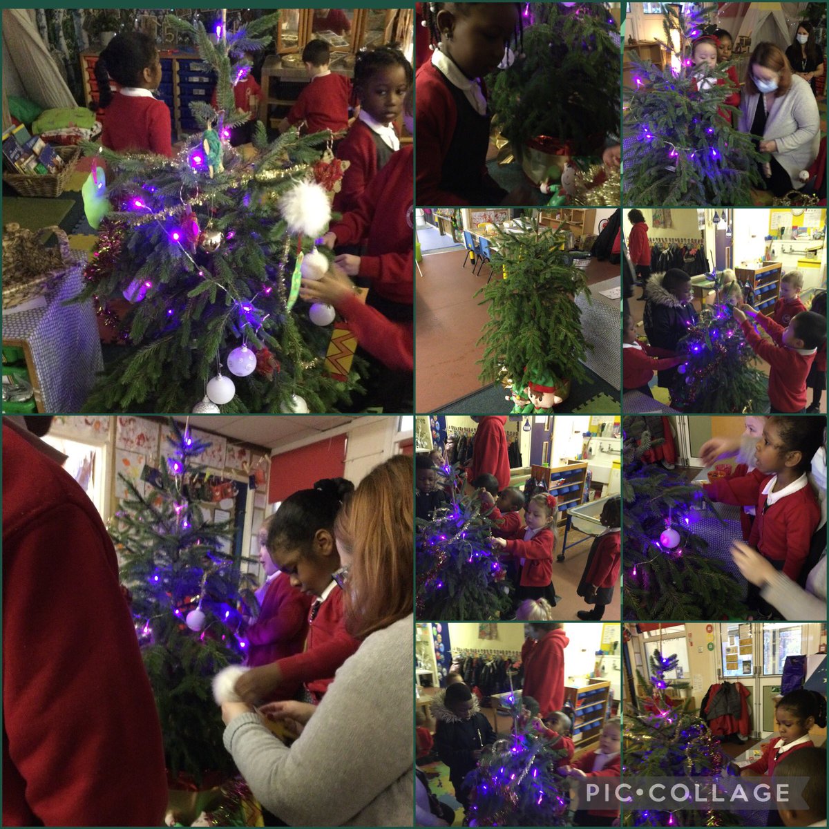 MoorlandNursery's tweet photo. It’s starting to look a lot like Christmas! The nursery children did a fab job decorating our Christmas tree today!!
Looking forward to our nursery event on Wednesday!
#lovelylearning
#moorlandprimary https://t.co/zF9mQhibdl