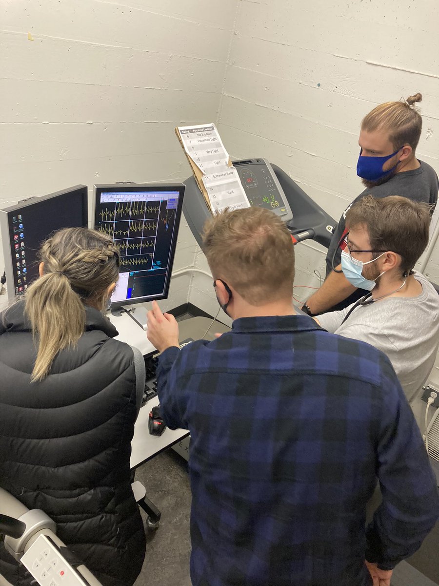 SeattleuKines's tweet photo. Blood pressure and ECG
Graduate students learned how to take exercise #bloodpressure and read #ECG data this past quarter in their Exercise Physiology course. Some of these students are currently working in clinics to sit for the CEP exam. Great work students 👏 #exercisephys https://t.co/W32LvIAkyE