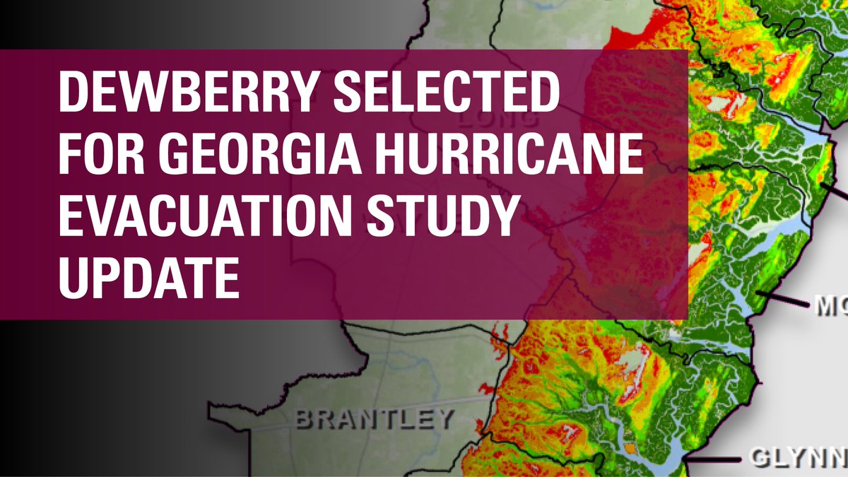TheDewberryWay's tweet photo. The U.S. Army Corps of Engineers, Savannah District, selected our firm to assist in the second phase of updating the Georgia Hurricane Evacuation Study (HES). Click for details: https://t.co/u3iKaJMY66
#hurricanes #DisasterResponse #HazardRisk #StormSurge #transportation #FEMA https://t.co/rEf0JBvmVp