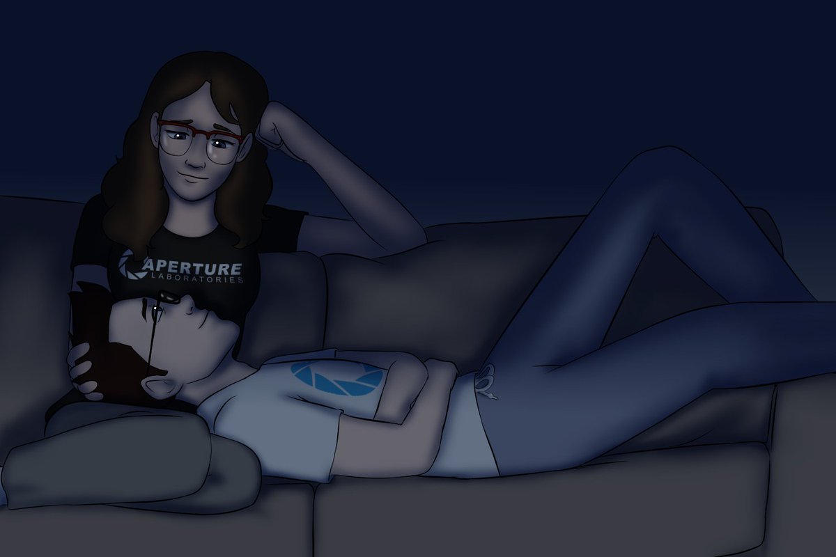 nerdstreak's tweet photo. also since i'll be somewhat hanging out here for the foreseeable holiday season, have some art ive done since the last time i posted, been writing a big ol portal fic https://t.co/BPgUYzNkuo