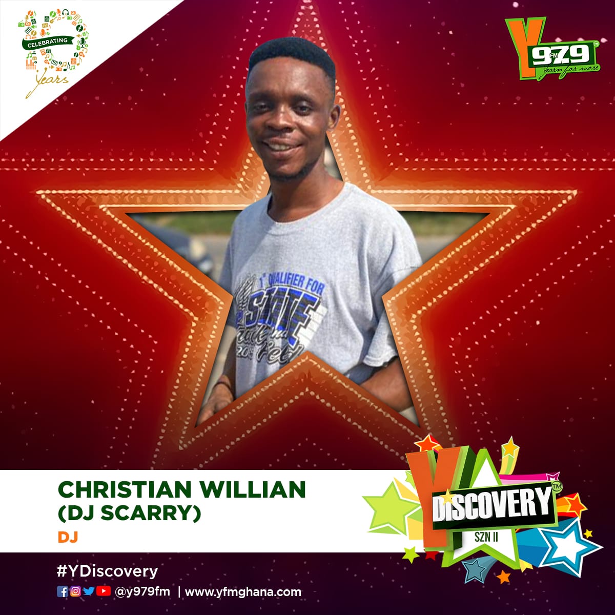 Y979FM's tweet photo. If you want Dj Scarry to win the #YDiscovery, vote by RETWEETING this post!!!
#YDiscovery 🌟 Shine or Die 🌚 https://t.co/h0mNOTd8I0