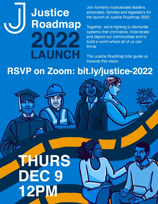 LegalAidNYC's tweet photo. Join 100+ organizations on Thursday at 12pm for the digital launch of #JusticeRoadmapNY!

Together we demand New York dismantle systems that criminalize, incarcerate and deport our communities. We must build a world where we ALL can thrive. 

RSVP: https://t.co/FS8tIVMV97 https://t.co/beAFZL7ftk