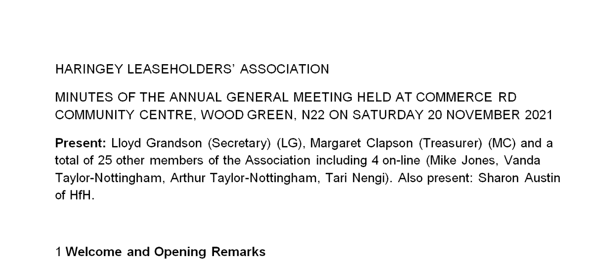 Many thanks to all who attended our AGM! We were comfortably quorate and are ready for another year under a new Chair. Minutes are up on our website at haringeyleaseholders.org.uk.

I'm now going to make a few posts that are in a personal capacity under 'HLA Treasurer'.