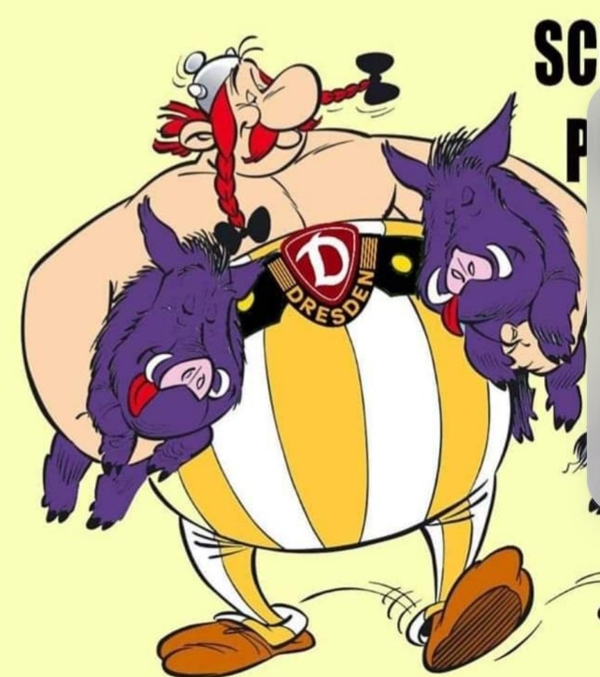 Pombr2's tweet photo. @SGD0453 Schweine jagen, Punkte holen!
Ich scheiß auf Ostderbys!
Für mich zählt nur DYNAMO!!!! https://t.co/uzy9vNzjMU