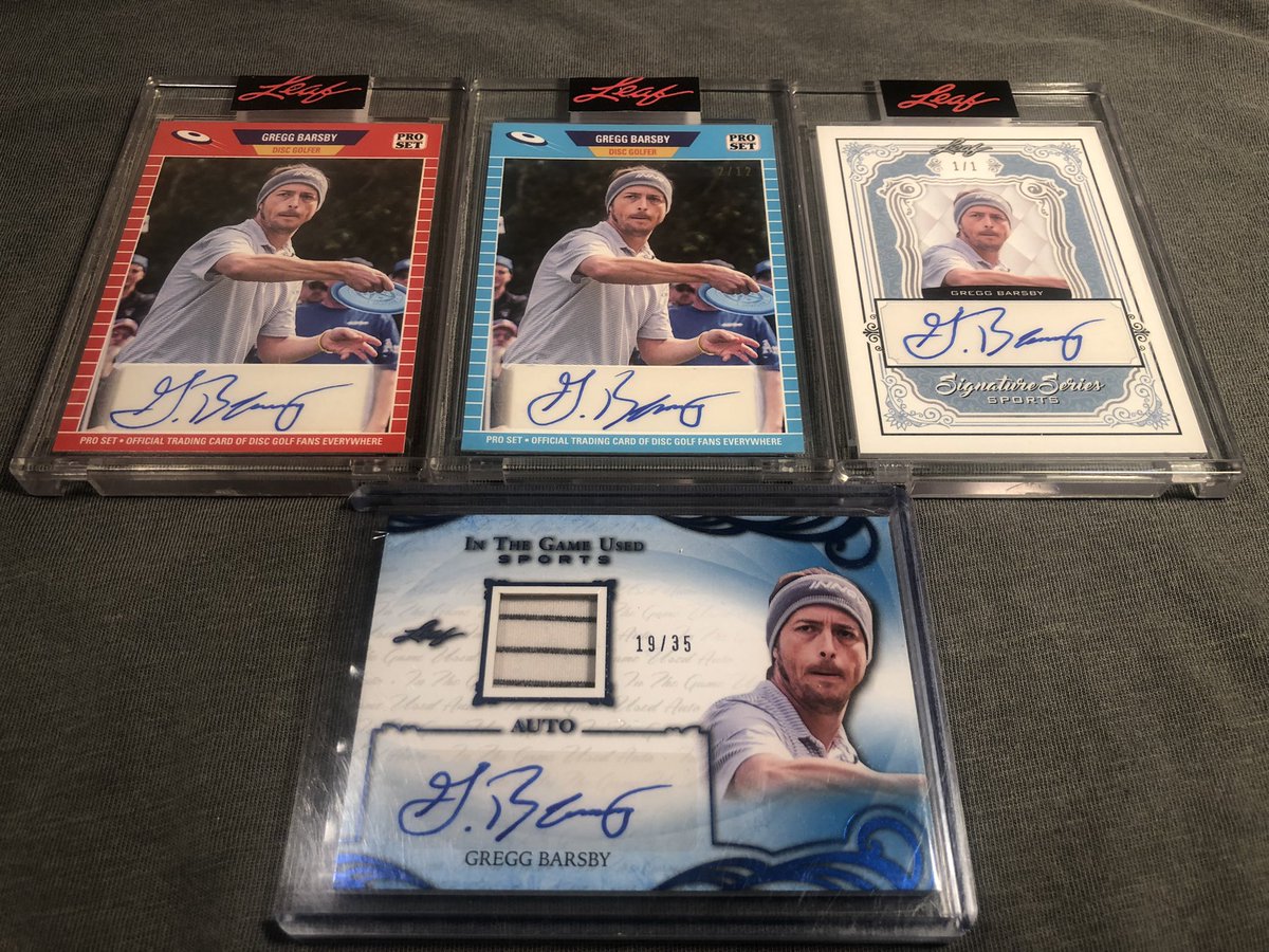 BrixtonDiscGolf's tweet image. This Gregg Barsby collection is looking real nice #DiscGolfCards #DiscGolfCollectibles