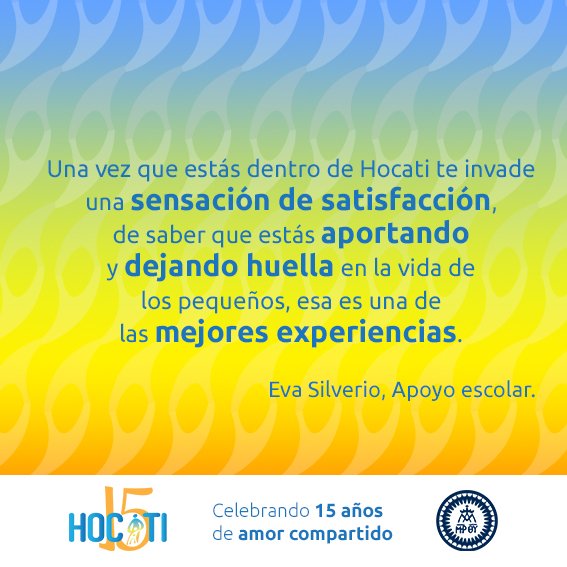 Hocatis's tweet photo. 🙋Eva colabora como apoyo escolar y se ha identificado con nuestra pasión por buscar estrategias para que los menores tengan calidad de vida y cuando egresen tengan herramientas para integrarse en la sociedad.
🤝Súmate a la #FamiliaHocati, contáctanos y colaboremos. https://t.co/XcOb2U48cy