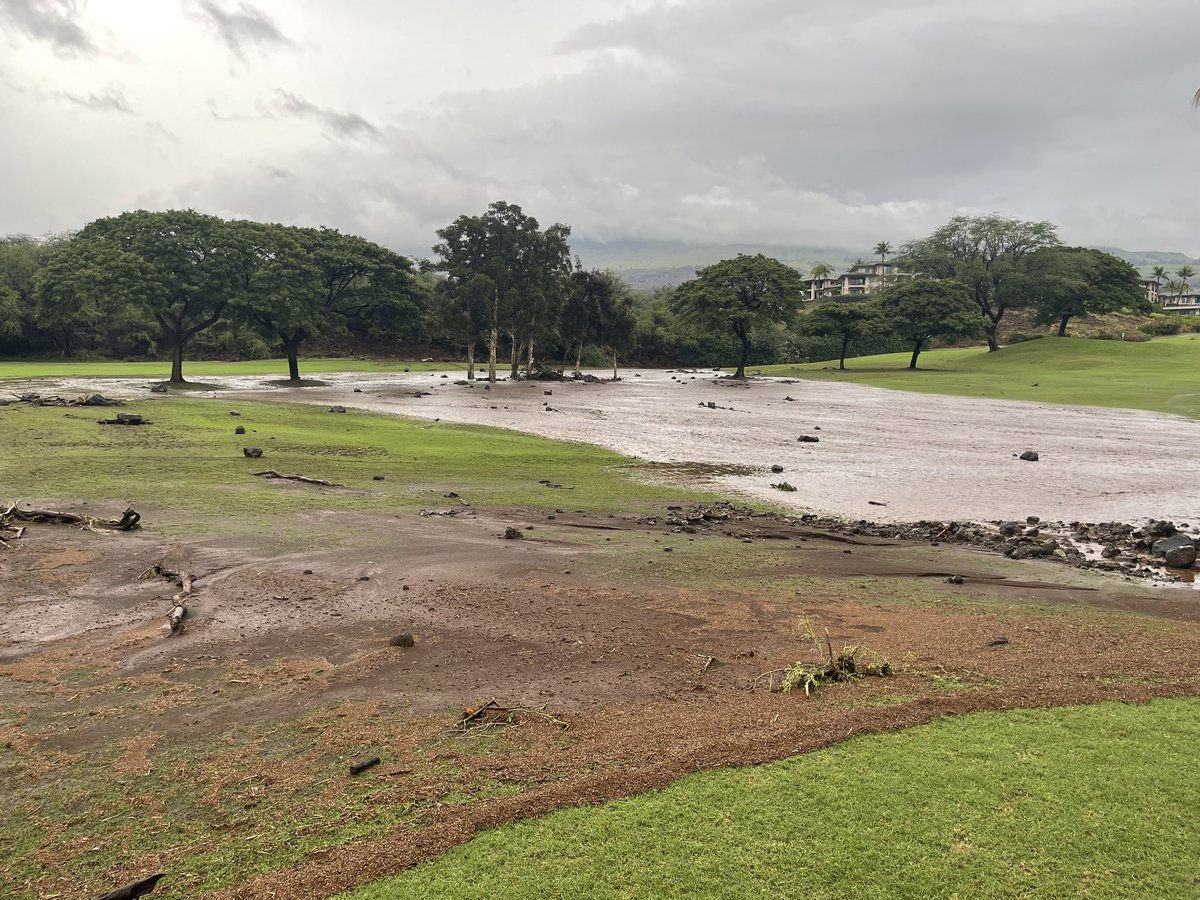 drbrichens's tweet photo. Wailea Blue course is going to need some work #Maui https://t.co/Zx4P8qH6Q1