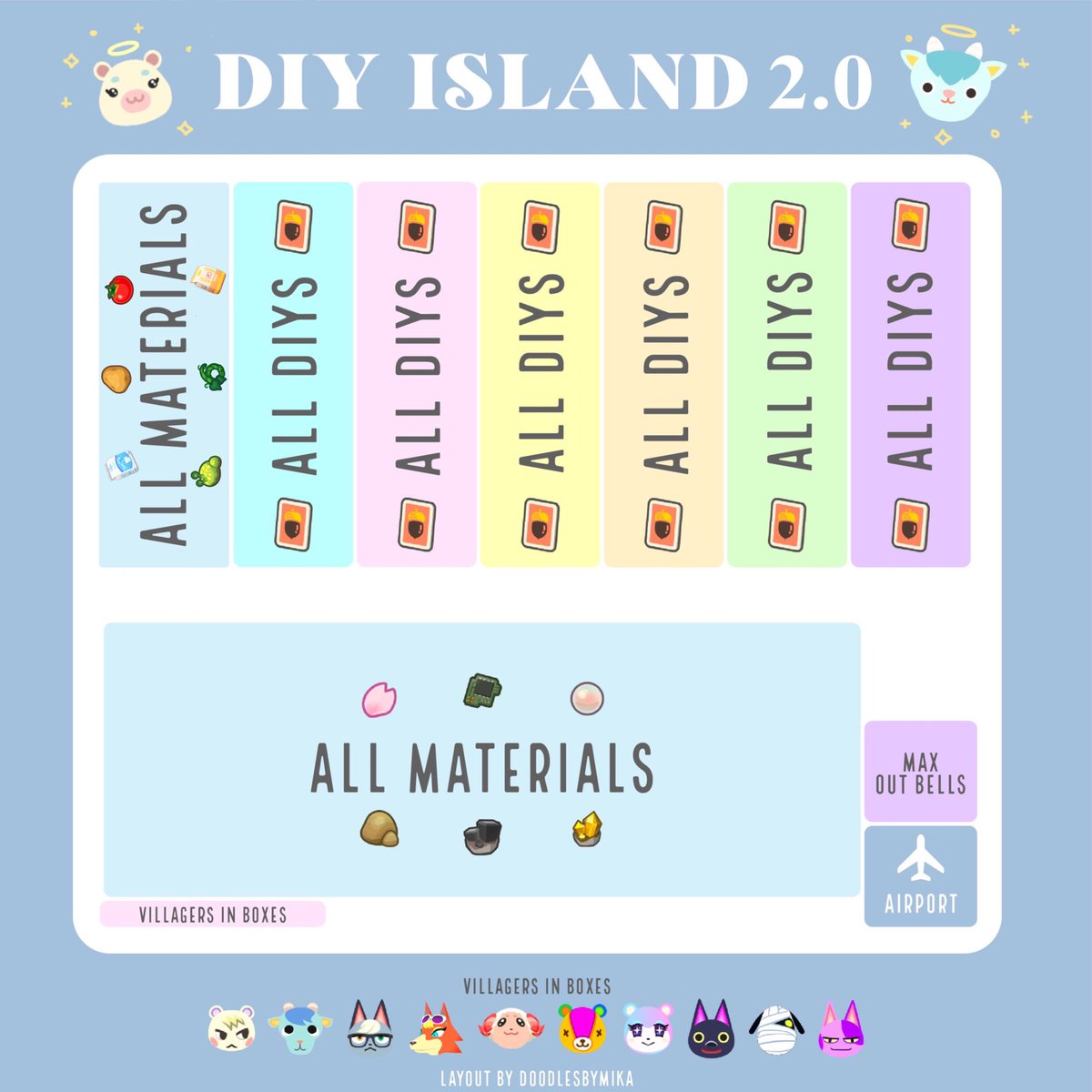 DIYislands's tweet photo. DIY Island 2.0 Dodo Drop💙

Rules: 
-Limit your visit to 20 minutes (not including landing time of others visitors) 
-please make sure your connection is good before attempting to land 

RTs and haul posts are appreciated😇

Codes: 
KNJ33 
MPTMS https://t.co/rlhBuEuQly