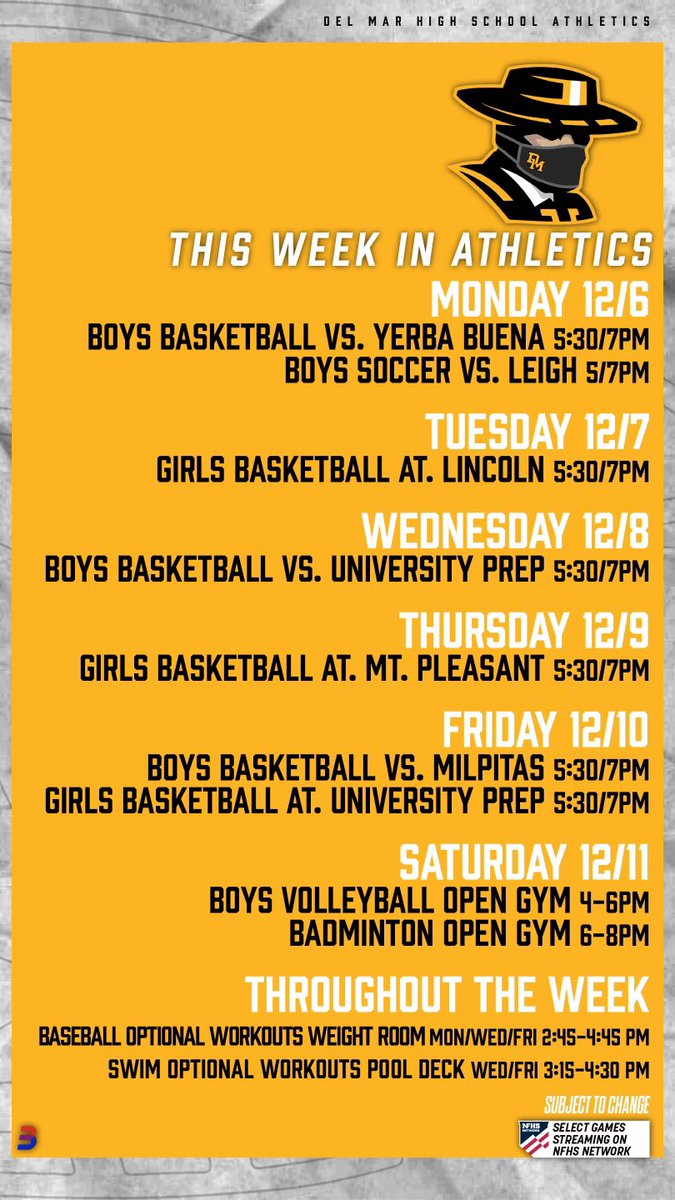 Del Mar (@delmarathletics) on Twitter photo 