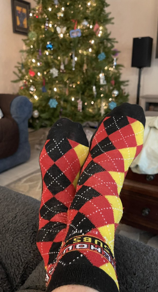 TreyNapoleon's tweet photo. You know, just lounging in the best #socks ever! @FirehouseSubs feels great in my belly and toasty on my feet! https://t.co/zBGcxJoYL5