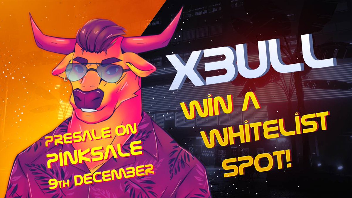 🚀 The <a href="/XBullCrypt/">XBullCrypto</a> Presale &amp; Launch 🚀

Whitelist and Presale Sweepwidget - bit.ly/3Dpw8ne ⭐️

💥 Saturday 9th December 💥

✅ Pinksale 
✅ Full Techrate Audit
✅ Experienced Team

TG - t.me/IDO_XBull

#XBull #BNB #BSC #Defi #Crypto #GEM