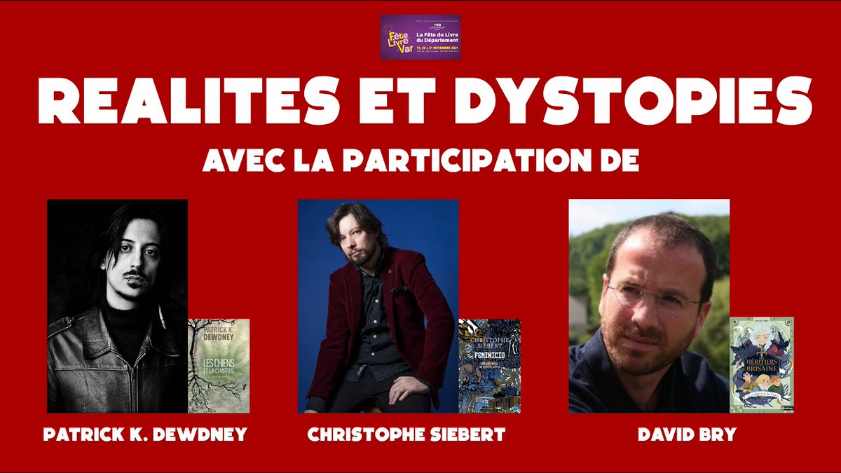 remicavailles's tweet photo. Retrouvez en vidéo 🎥 la rencontre intitulée "Réalités et dystopies" que j'ai animée lors de la 24ème Fête du Livre du Var à #Toulon
▶️ https://t.co/jG9DMkNfoY
#FDLVar #FDLVar2021 #FDL2021 @Departement_Var #departementduVar #Var #toulon https://t.co/QBL8ccbh1g