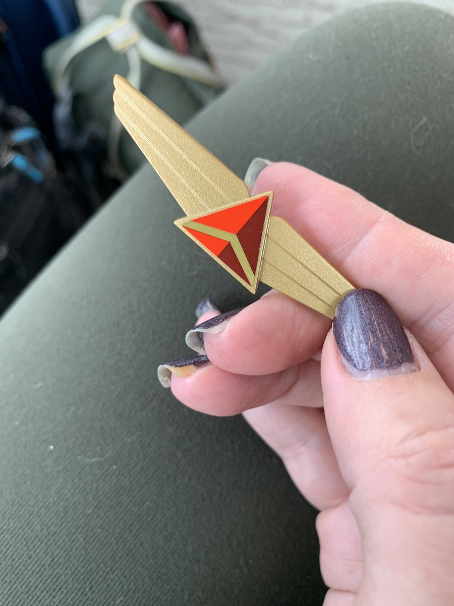 Flying isn’t easy for me, having anxiety makes it worse. However, the <a href="/Delta/">Delta</a> team has been very kind, I even earned my wings. Thank you 💗