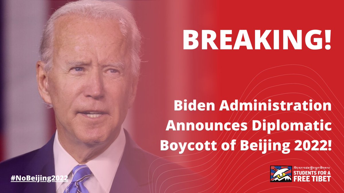 After more than a year of campaigning and calling on the <a href="/JoeBiden/">Joe Biden</a> administration to take action against <a href="/Beijing2022/">Beijing 2022</a>, President Biden has just announced a diplomatic boycott of the Genocide Games. 

#NoBeijing2022