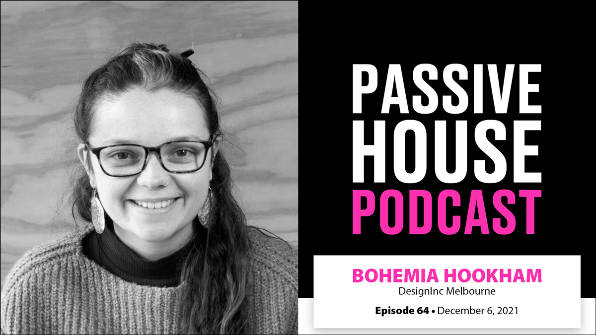 PHAccelerator's tweet photo. This week’s podcast guest is Bohemia Hookham of @designinc_au! Bohemia is a registered architect &amp; CPHD in Melbourne who is playing a key role in one of Australia’s latest groundbreaking #PassiveHouse projects, the Glenroy Community Hub. Listen here: https://t.co/Hlci7cr1uz https://t.co/R8SfOXo3jZ