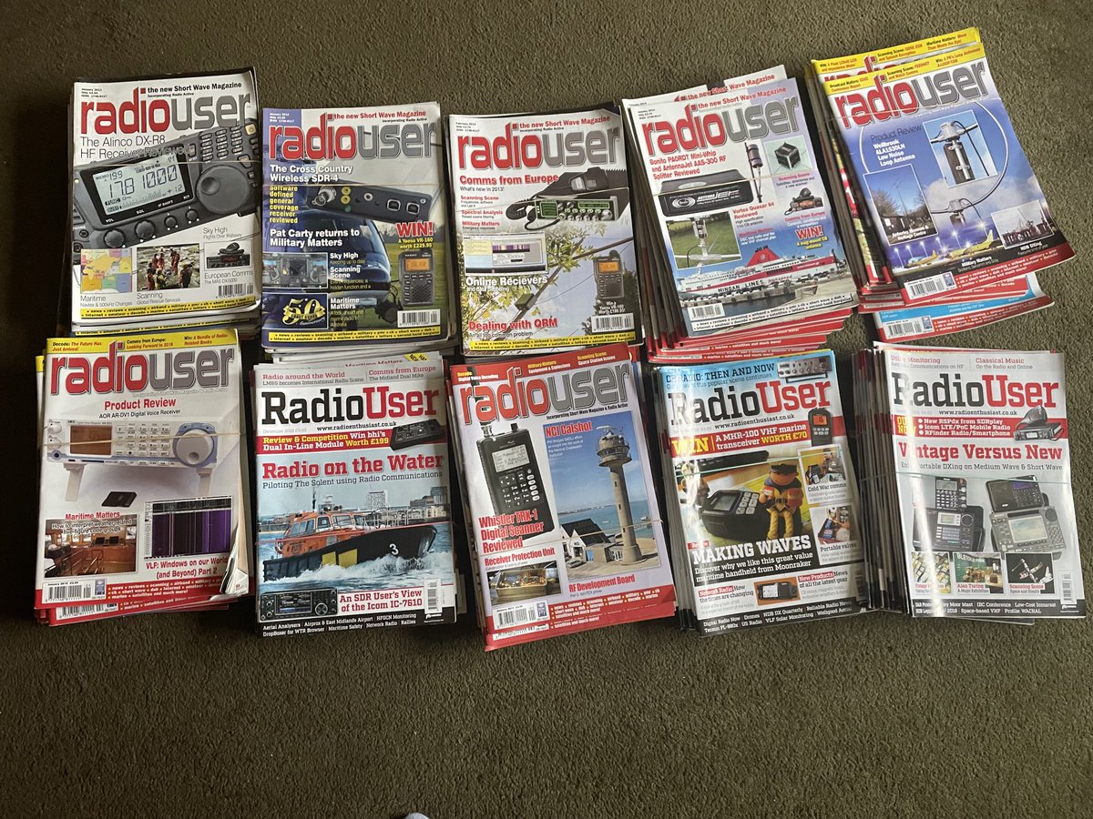 waddingtonwave's tweet photo. A lovely regular customer of ours has 10 years of Radio User magazines (2011-2022) that he would like to get rid of, but would also like them to go to someone who would appreciate them. Any takers? Collection from the WAVE. https://t.co/jVxKFI8c8k