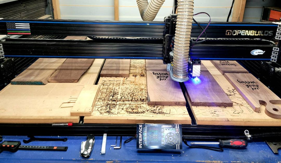 OpenBuilds's tweet photo. Custom tray production on a LEAD CNC
Thanks for sharing m_y_woodworks
#OpenBuilds #OpenBuildsSystem #OpenBuildsLEAD #cnc #router #woodworking https://t.co/LxlSslgn0z
