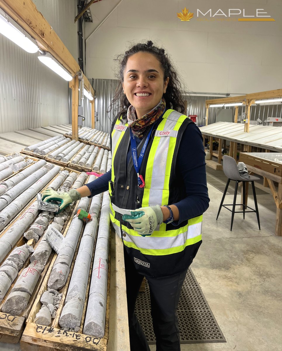 MapleGoldMines's tweet photo. 📸 Geologist-in-training Cindy logging hole DO-21-313 from the Nika Zone at our #Douay project 🔍
Want to receive all $MGM updates? Sign up for our mailing list here: https://t.co/lGUurqNWJO
#gold #goldexploration #miningstocks #goldstocks #juniormining #mininglife #quebecrocks https://t.co/WXXeTLgytF