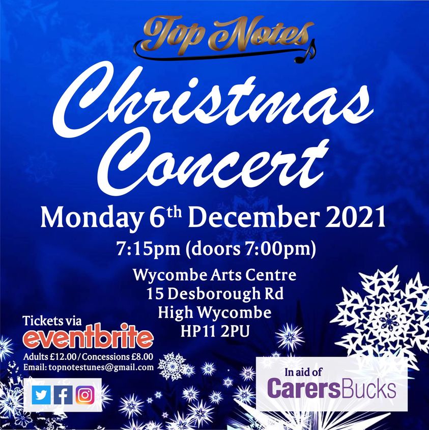 Wycombe Arts Centre (@wycombearts) on Twitter photo Unfortunately, tonight's Open Studio Art Club isn't going ahead, but it will be back again next week.
The good news is that we've got Top Notes in for their Christmas Concert in aid of <a href="/CarersBucks/">Carers Bucks</a>!
#wycombe #highwycombe #bucks #buckinghamshire Unfortunately, tonight's Open Studio Art Club isn't going ahead, but it will be back again next week.
The good news is that we've got Top Notes in for their Christmas Concert in aid of <a href="/CarersBucks/">Carers Bucks</a>!
#wycombe #highwycombe #bucks #buckinghamshire