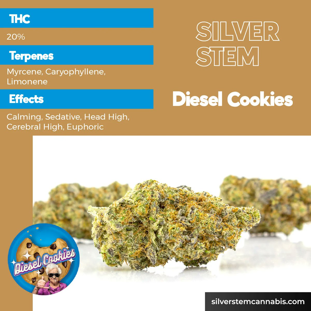 Silver_Stem's tweet photo. #dieselcookies #buds #thc #cbd #cannabis #hightimes #marijuanaplant #stayhigh #weed https://t.co/tbtmDVGhVZ