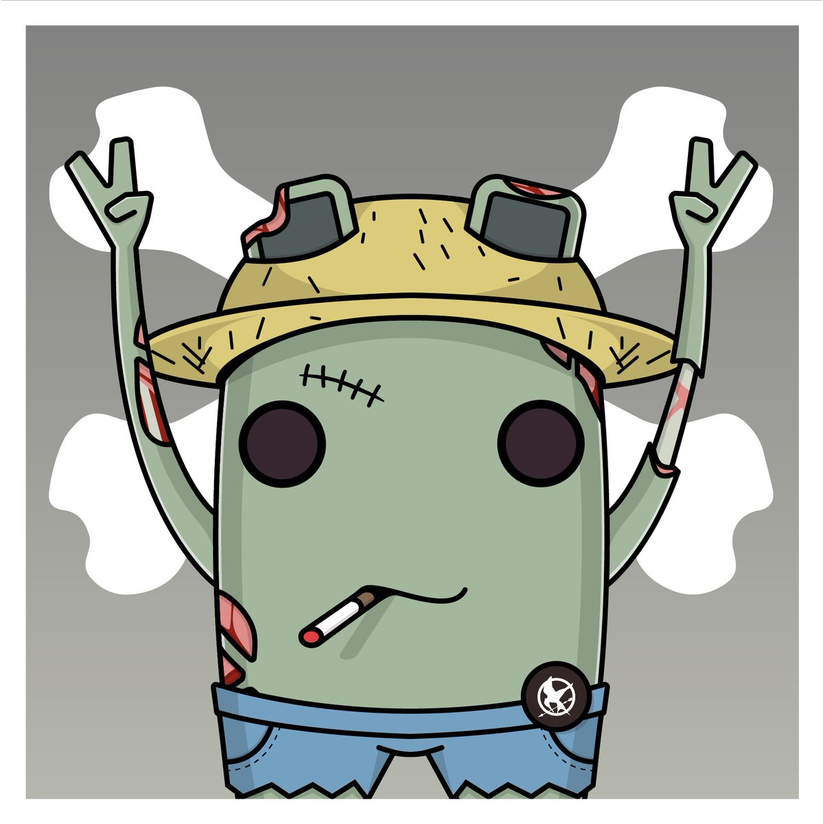 _NFTBillboard's tweet photo. Zombie nuggets don't seem so scary, but be careful they are extremely deadly!

Their empty eyes is the proof of it!

We are having a great contest on our discord to get whitelisted, and even win Free NFTs! Link on our description. https://t.co/ueUTZjrwNJ