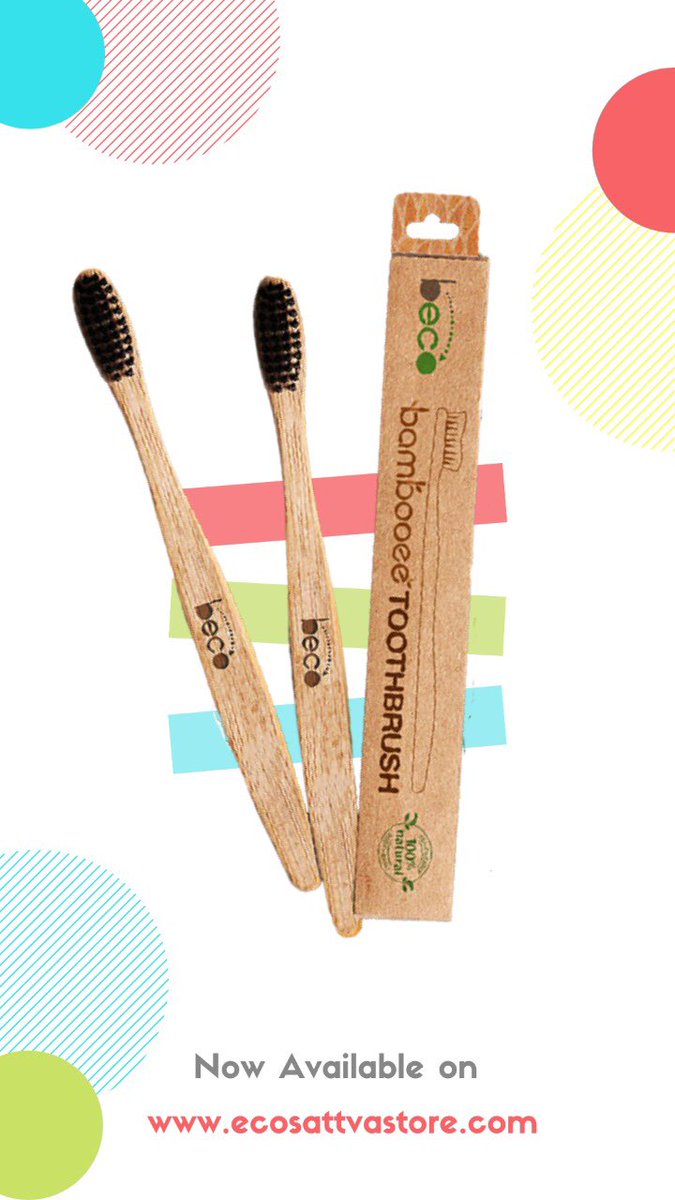EcosattvaStore's tweet photo. Buy 1 Get 1 free on bamboo toothbrushes. #bambootoothbrush #ecofriendly #sustainableLiving #ecosattva #reuse #recycle #productdesign #SayNoToPlastic
https://t.co/IIyGZ6FLPM https://t.co/gXpuE6TEpg