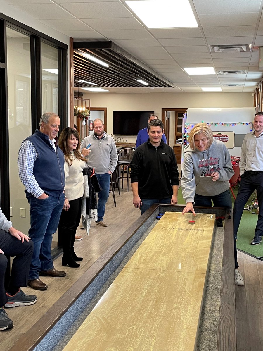 Check out how much FUN everyone had at The Hplex Holiday Shuffleboard Tournament! First place won a gift card, trophy, and of course...bragging rights. Congrats Andrew!
#hplex #hplexsolutions #ownersrep #propertymanagement #ownersrepresentation #designandbuild #holiday #FUN #work