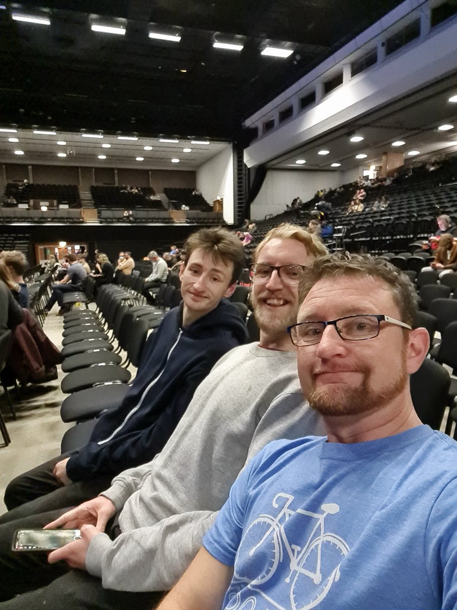 MartinPetriePT's tweet photo. Evening out with my boys seeing @rickygervais
Bring it.. 
#brighton #nightout #RickyGervais #daddytime https://t.co/1Yp5NeTUi3