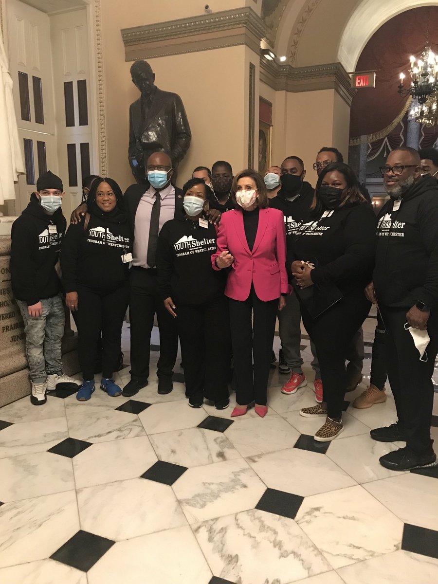 ⁦Got to meet <a href="/SpeakerPelosi/">Nancy Pelosi</a>⁩ in the hall of Congress. She was graceful and appreciated the work we are doing. ⁦<a href="/ysow4youth/">Youth Shelter Program of Westchester</a>⁩ #grateful