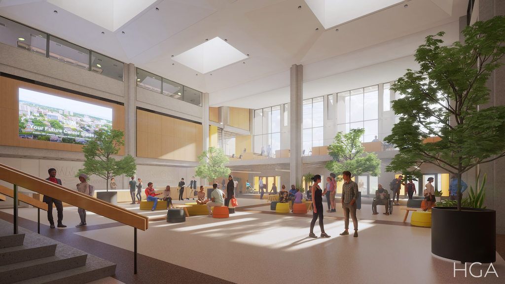 UWM's tweet photo. ICYMI, the @UWMUnion is getting a refresh ✨ The upgrades include adding more windows for natural light, replacing &amp; rearranging furniture for comfort, improving the layout for easier navigation, updating the infrastructure and more. Get the details ➡️ https://t.co/Y9hHHrET6h https://t.co/JrWv8n39Hj