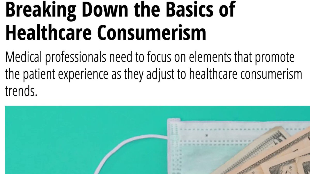 2020 blog: Breaking Down the Basics of Healthcare Consumerism
Medical professionals need to focus on elements that promote the patient experience as they adjust to healthcare consumerism trends. #digitalfrontdoor #healthcareconsumers

buff.ly/3dmvLiV