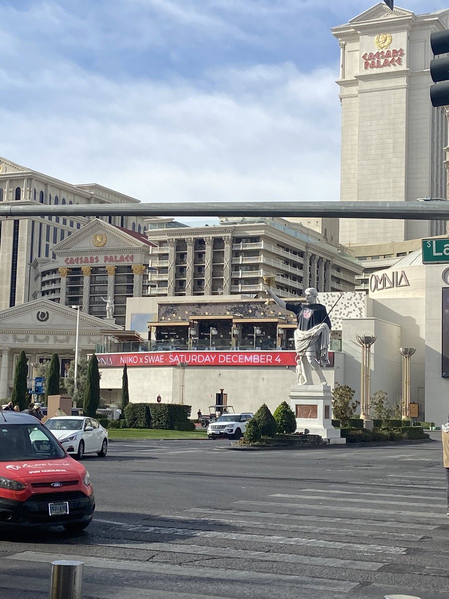 You probably get this a lot. This isn’t the real Caesars Palace, is it? Did Caesar live here? I didn’t think so.
