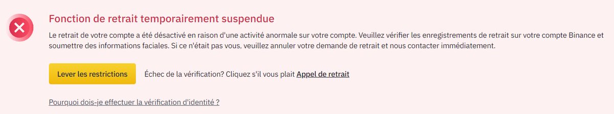 crypto_futur's tweet photo. Binance c'est de pire en pire leurs deposit et leur Withdrawals https://t.co/GzfIZAZHDm
