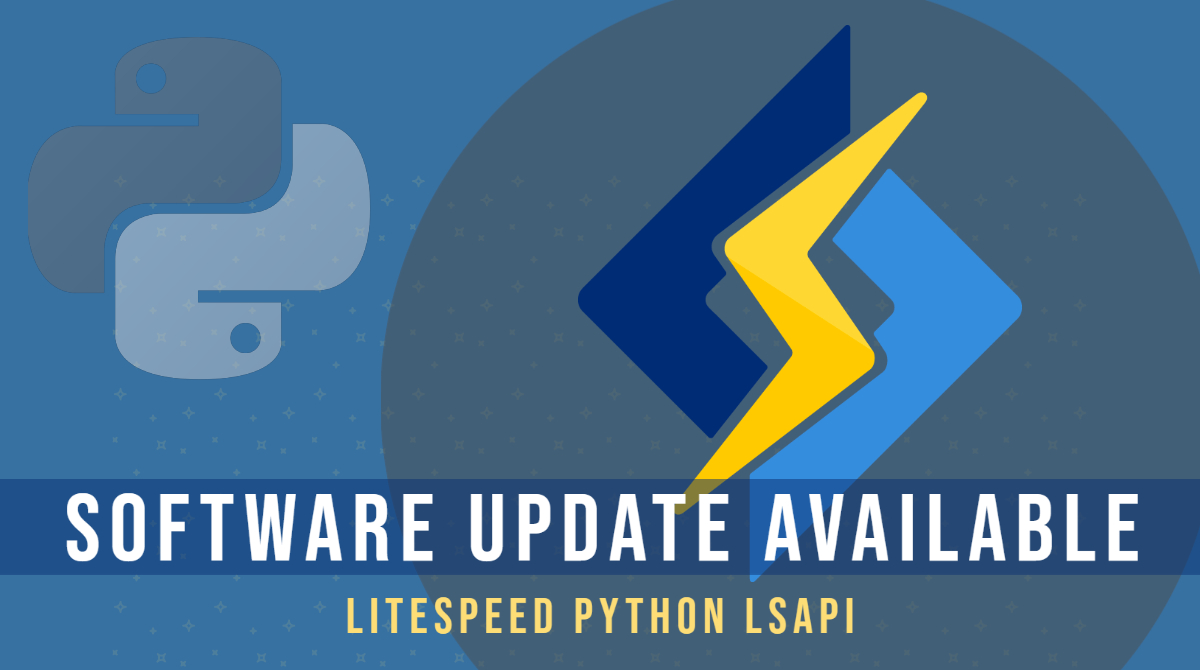 litespeedtech's tweet image. RELEASED: #Python LSAPI v2.0!  litespeedtech.com/open-source/li… #LSAPI #wsgi
