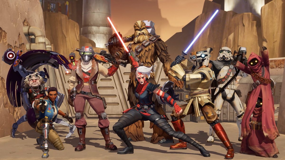 starwars's tweet photo. We take a look at some of the thrilling characters introduced in the all-new Star Wars: Hunters gameplay trailer: https://t.co/MmL9nt99WV https://t.co/kwRcEhH8QS