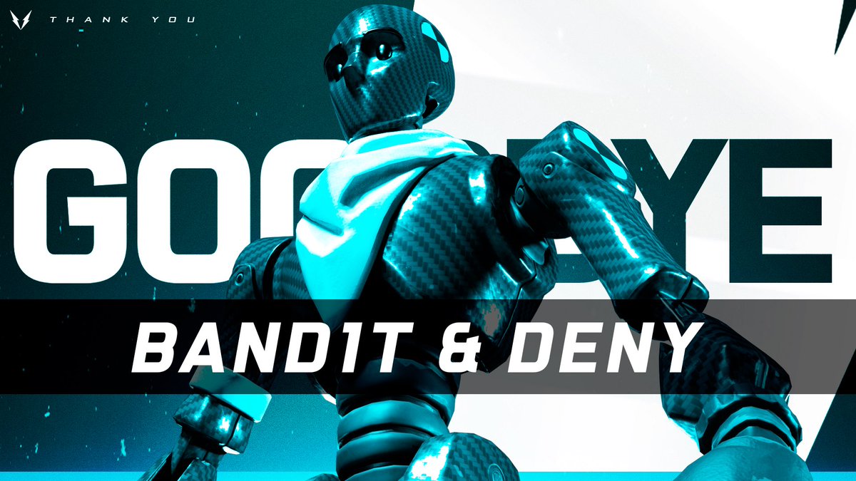 Esport_Voltage's tweet photo. #Fortnite | 👋🏼
It’s time now to say goodbye to @FnBand1t and @denyFNBR. 😢
Thanks for all you’ve done with us, and we all wish you good luck for the rest! 🍀
⚡️ #VForEver ⚡️ https://t.co/naiCEqusV8