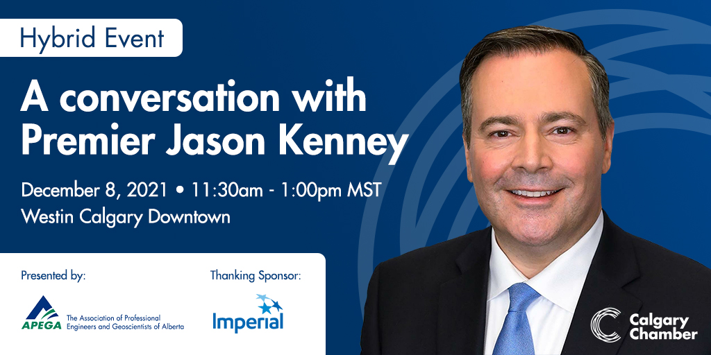 CalgaryChamber's tweet photo. With emerging technology and the ability to attract investment, Alberta can lead the country in economic growth. Join us in-person this Wednesday where Premier @jkenney will share his government’s plan for the future. #abpoli

Get your ticket: https://t.co/airgo84pFO https://t.co/sqIU8EirnP