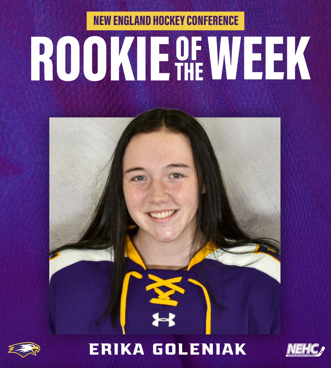 ECSoaringEagles's tweet photo. Erika Goleniak Earns NEHC Rookie of the Week

📰: https://t.co/2JvbRjLacb https://t.co/Jw5keUxkof