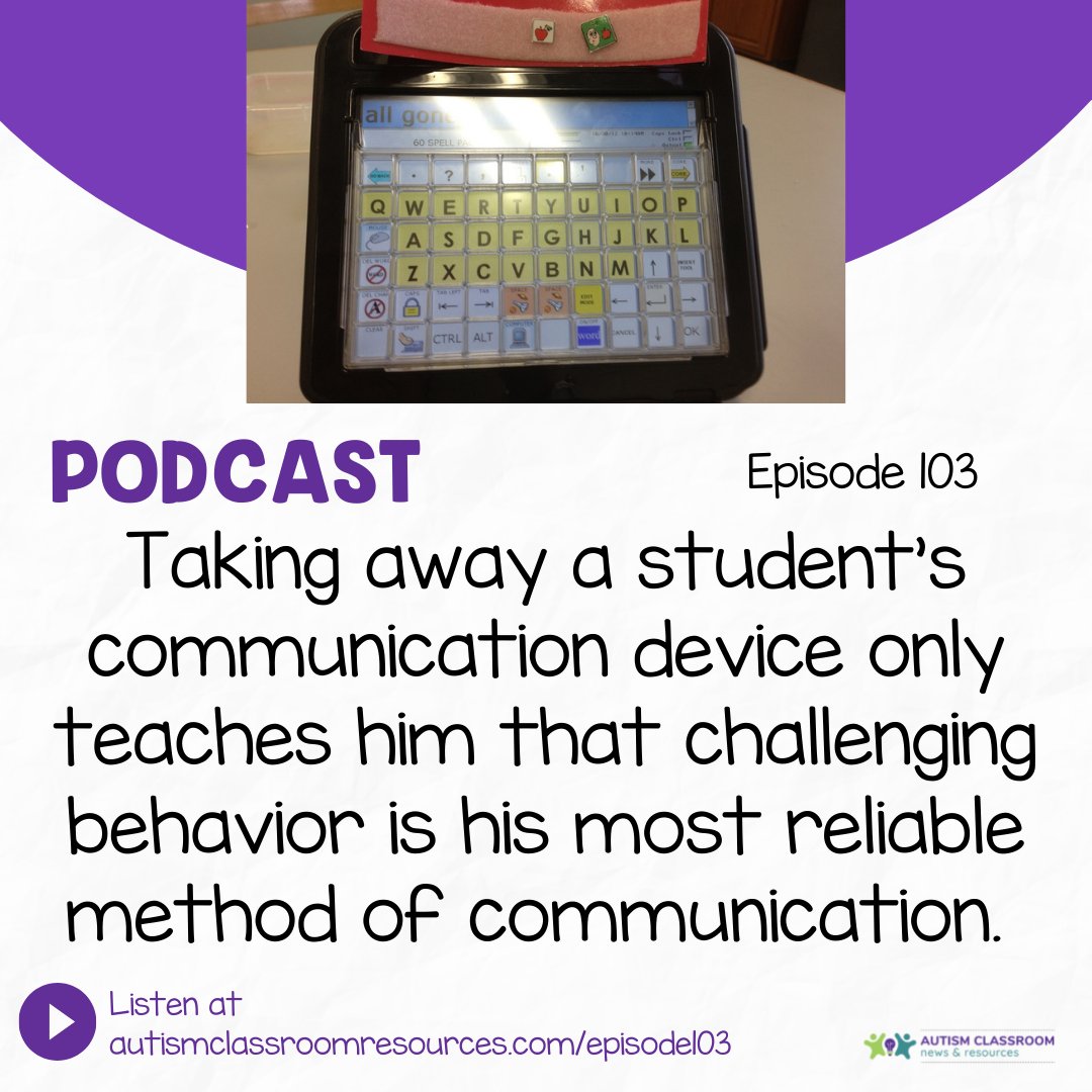 reeveautism's tweet photo. How to Teach a Student He Can't Always Have What He Wants https://t.co/WZZEbr1mZ4 you know that a student is going to ask for for something and you KNOW that not getting it is going to spark a major come apart, it's really tempting to take away their communication system.

Bu...! https://t.co/9APugcCyrU